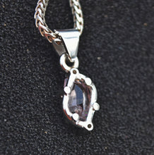 Load image into Gallery viewer, Custom Morganite Pendant in .925 Sterling Silver with Thai Rubies
