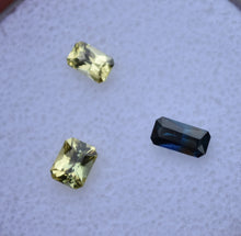 Load image into Gallery viewer, Bright Cut-Corner Rectangle Sapphires Set - Kenya - 1.03 ctw
