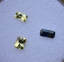 Load image into Gallery viewer, Bright Cut-Corner Rectangle Sapphires Set - Kenya - 1.03 ctw
