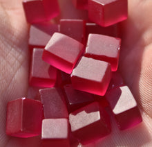 Load image into Gallery viewer, Synthetic Ruby Blocks - Produced at DJEVA in Switzerland - Avg. 7 ct. PRICED INDIVIDUALLY
