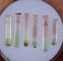 Load image into Gallery viewer, Set of 6 Rubaya Tourmaline Crystals - Selected for Aesthetics and Clarity - 5.83 ctw.
