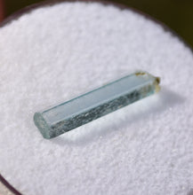 Load image into Gallery viewer, Perfect Sawtooth Aquamarine Crystal from Idaho - Small but Mighty - Glassy + Terminated - .51 grams
