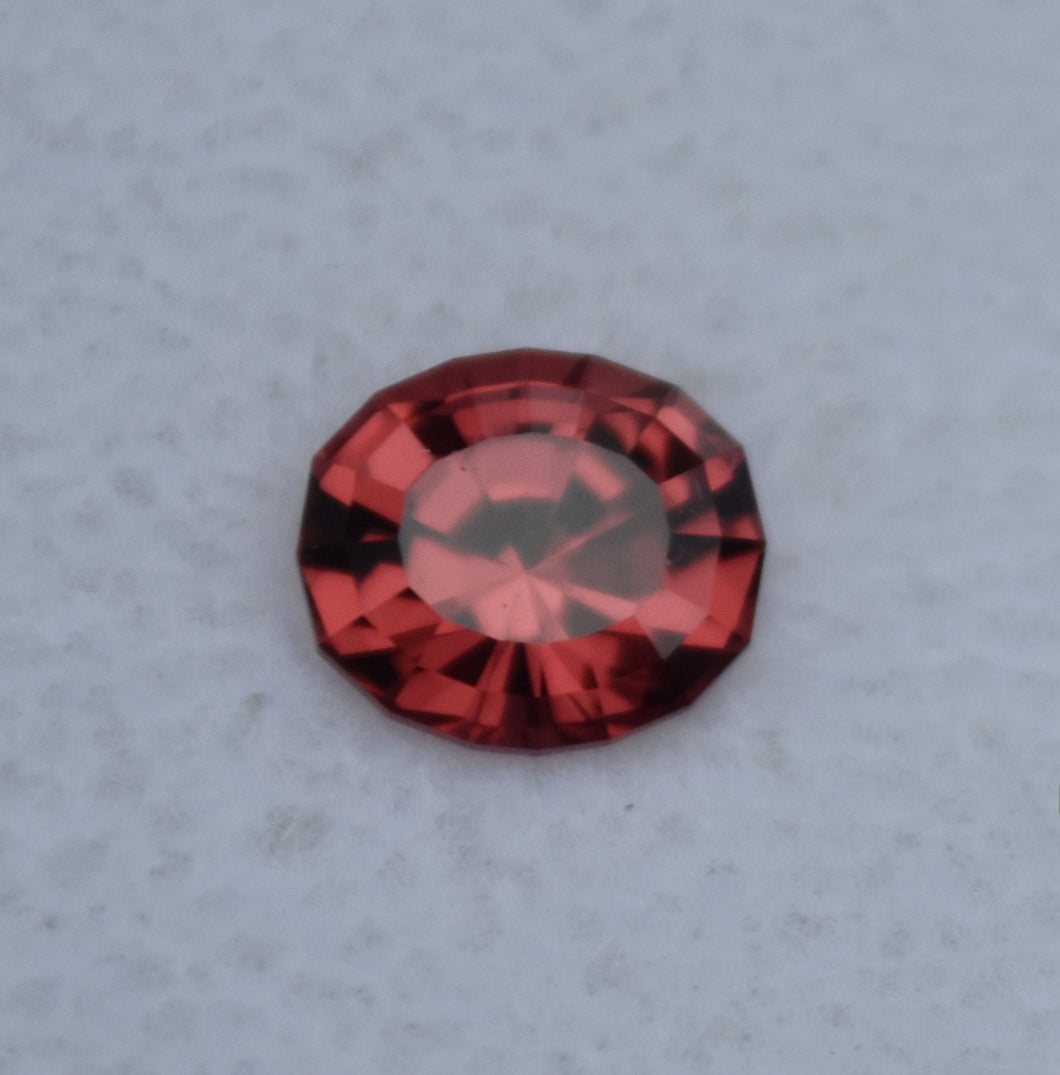 New Find Rhodolite Garnet from Tanga Tanzania - IDEAL red/pink/orange Blend - 1.22 ct.