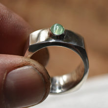 Load image into Gallery viewer, HEFTY Sterling SIlver and Cat&#39;s Eye Kornerupine Ring - 1/2 troy oz. Silver, and 1 ct. Gem - Size 9.25
