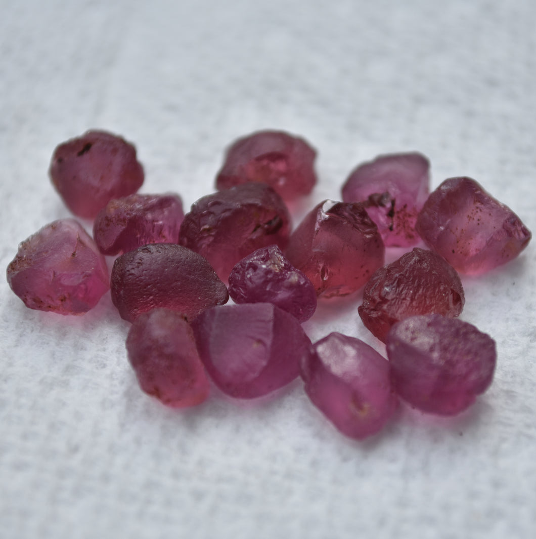 NEW FIND 2024 Tanga Rhodolite Garnet  - Blind Pour - Price Per Carat