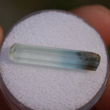 Load image into Gallery viewer, Bi-Color Nigerian Aquamarine Crystal from a find in 2005 - 1.5 grams
