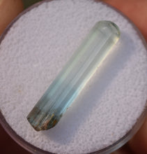 Load image into Gallery viewer, Bi-Color Nigerian Aquamarine Crystal from a find in 2005 - 1.5 grams
