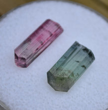Load image into Gallery viewer, Aricanga Tourmaline Crystals - Pair of Terminated Crystals - 1.2 Grams
