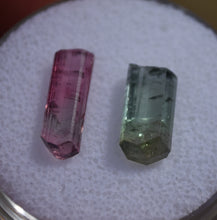 Load image into Gallery viewer, Aricanga Tourmaline Crystals - Pair of Terminated Crystals - 1.2 Grams
