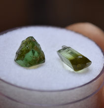 Load image into Gallery viewer, Dichroic Tourmaline Facet Rough - Grass Green / Olive Green - Eye Clean  -  7.325 ctw.
