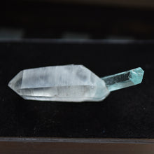 Load image into Gallery viewer, Etched Vanadium Beryl Perched Delicately on a DT Quartz Crystal - Thumbnail Perfection - 3.95 grams
