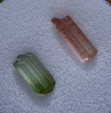 Load image into Gallery viewer, Pair of Small Unique Tourmaline Crystals from Rubaya Mine, DRC - 1.322 grams
