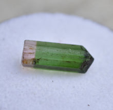 Load image into Gallery viewer, Unusual Bi-Color Tourmaline Crystal - CLEAN - Chisel-Point Termination - 3.5 ct.
