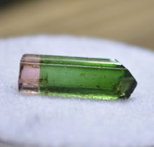 Load image into Gallery viewer, Unusual Bi-Color Tourmaline Crystal - CLEAN - Chisel-Point Termination - 3.5 ct.
