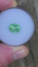 Load and play video in Gallery viewer, XXL Vanadium Kornerupine Gem - WORLD CLASS Custom Modern Oval - Rich Green - 3.74 ct!
