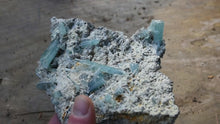Load and play video in Gallery viewer, Amazing Vanadium Beryl Specimen from the 2025 Find at Nasarawa, Nigeria! - XL 6 Inch Plate - Beryl on Both Sides
