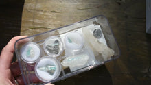 Load and play video in Gallery viewer, Vanadium Beryl with Quartz Collection - 6 Pieces - TOP Quality Collector's Specimens - WHOLESALE - * VIDEOS of ALL *
