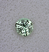 Load image into Gallery viewer, Custom Round Vanadium Kornerupine Gemstone - 1.345 ct. Unique Design, and EYE CLEAN - by Scott Maier

