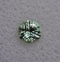 Load image into Gallery viewer, Custom Round Vanadium Kornerupine Gemstone - 1.345 ct. Unique Design, and EYE CLEAN - by Scott Maier
