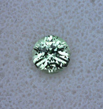 Load image into Gallery viewer, Custom Round Vanadium Kornerupine Gemstone - 1.345 ct. Unique Design, and EYE CLEAN - by Scott Maier
