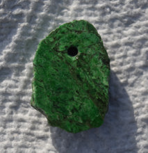Load image into Gallery viewer, Maw Sit-Sit - Drilled Pendant - Carving / Cabbing Blank - Carve Your Own Fancy Jade!  7.2 grams
