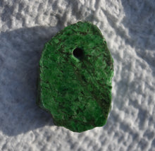 Load image into Gallery viewer, Maw Sit-Sit - Drilled Pendant - Carving / Cabbing Blank - Carve Your Own Fancy Jade!  7.2 grams
