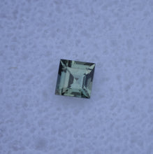 Load image into Gallery viewer, Princess Cut Songea Sapphire - Green to Greenish Blue - Color Shifty to Yellow - 0.53 ct
