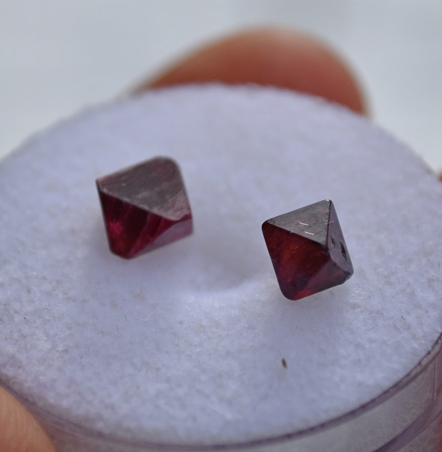 Two Spinel Crystal Specimens from Mogok, Myanmar - 3.2 ct.