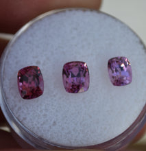 Load image into Gallery viewer, NEW FIND (2024) Tanga Garnet Tapered Color Trio - Exceptional Colors and Brightness - 2.91 ct.

