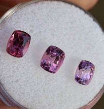 Load image into Gallery viewer, NEW FIND (2024) Tanga Garnet Tapered Color Trio - Exceptional Colors and Brightness - 2.91 ct.
