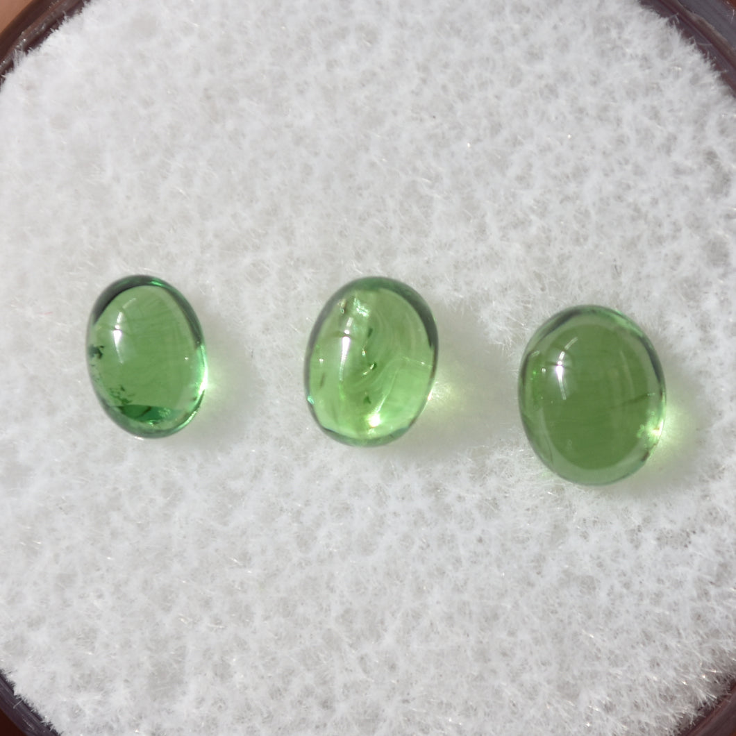 Tsavorite Garnet Cabochon Set (3) - 1.61 ctw.