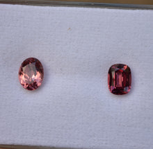 Load image into Gallery viewer, High-End Malaya Garnet Gems from Tunduru, Tanzania - One Magenta, the other Pink - 2.95 ctw.
