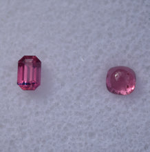 Load image into Gallery viewer, Winza Ruby Set - Cut from the SAME Crystal! Faceted Gem by Scott Maier  -  0.77 ctw.
