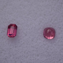 Load image into Gallery viewer, Winza Ruby Set - Cut from the SAME Crystal! Faceted Gem by Scott Maier  -  0.77 ctw.
