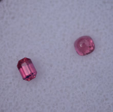 Load image into Gallery viewer, Winza Ruby Set - Cut from the SAME Crystal! Faceted Gem by Scott Maier  -  0.77 ctw.
