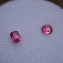 Load image into Gallery viewer, Winza Ruby Set - Cut from the SAME Crystal! Faceted Gem by Scott Maier  -  0.77 ctw.
