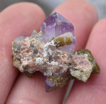 Load image into Gallery viewer, Amethyst with Dolomite - Wrentham, Massachusetts - Aesthetic Combo Specimen -- Shows Perfectly!
