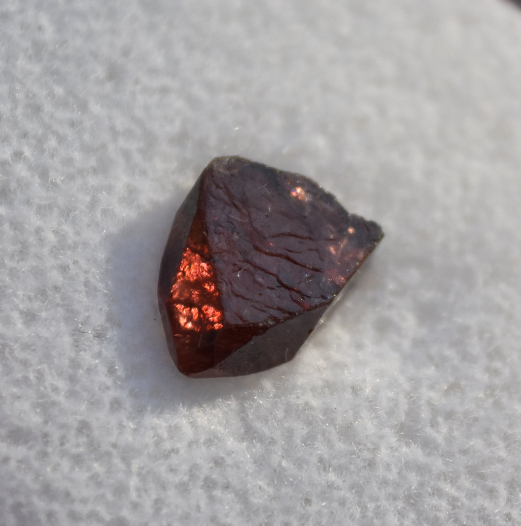 Incredible Natural Gem Zircon Crystal with an Outstanding Termination