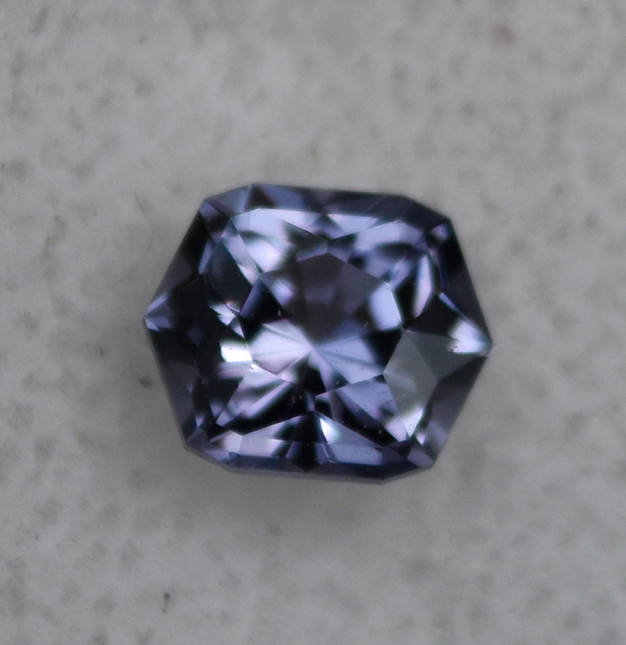 Eye Clean Purple Spinel - From Zo Valley, Afghanistan / Tajikistan Border - 1.06 ct. Custom Shape and Faceting by:  Scott Maier