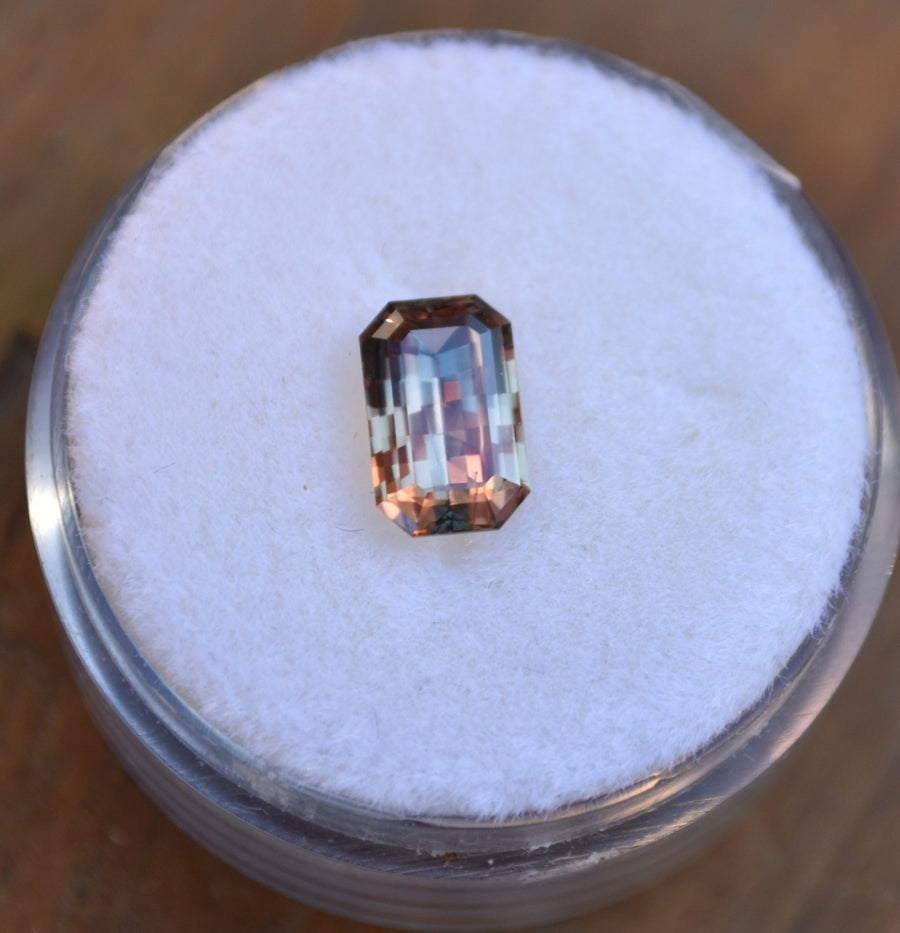 Fair Trade Tri-Color Sapphire - 1.33 ct.