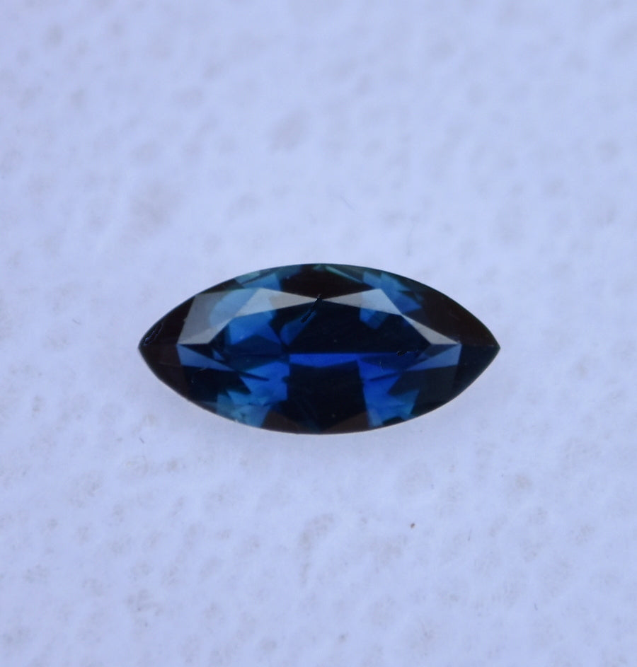 Inky ROYAL Blue Australian Sapphire - 0.42 ct.