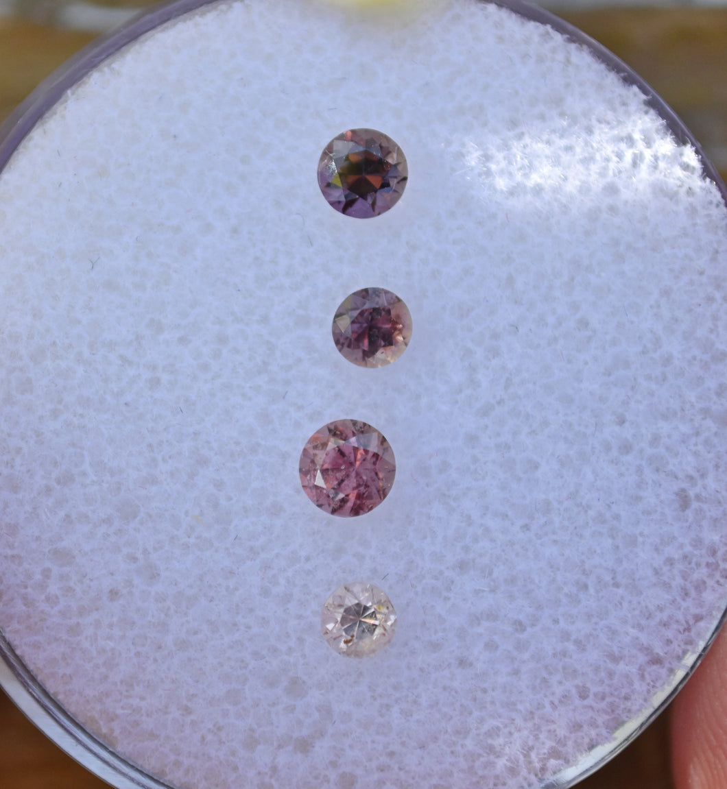 Songea Sapphire Pink Tones Parcel - 0.86 ct. - Natural, no heat