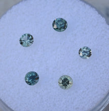 Load image into Gallery viewer, Songea Sapphire - Greens, Blues, and Greenish Blues Parcel - All Round Brilliant - 1.22 ct.
