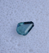 Load image into Gallery viewer, Tablet-Cut Chrome Kornerupine Gem - Rich Blue-Teal-Purple Polychroism - 0.53 ct.  With Hand Carved Bubble
