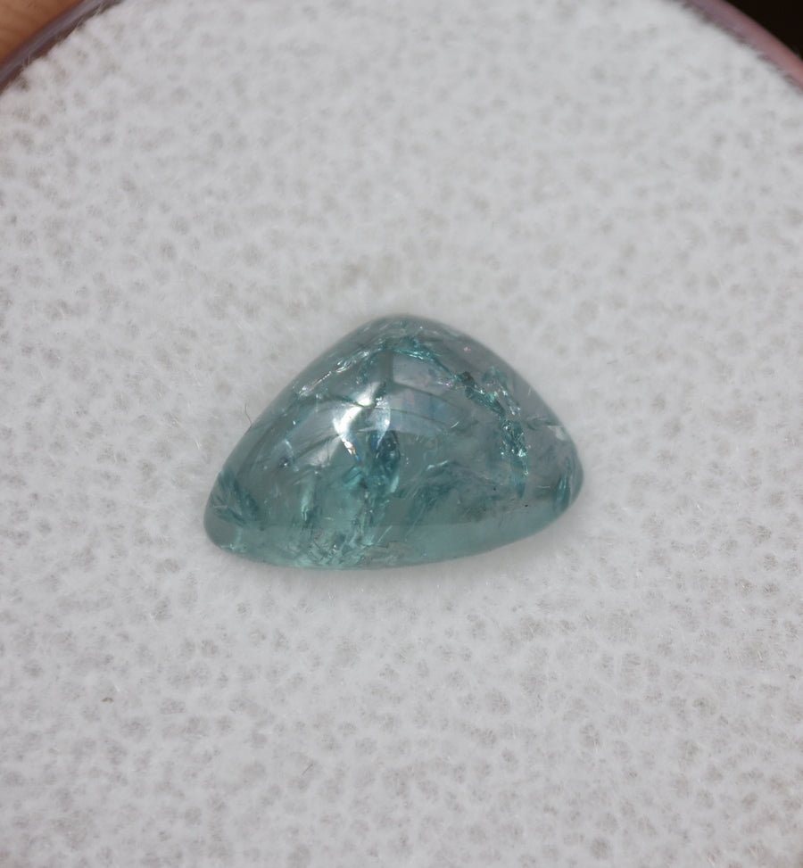 Chrome Kornerupine Cabochon - Teal, Green, Purple - 2.86 ct.