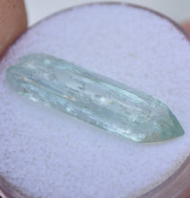 Load image into Gallery viewer, Nigerian Aquamarine - Etched and Gemmy - Double Terminated Medium Blue Crystal
