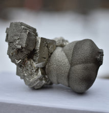 Load image into Gallery viewer, Fantastic Multi-Habit Pyrite Concretion - Port Au Port, Newfoundland, Canada - TOP Quality Miniature / Cabinet Specimen
