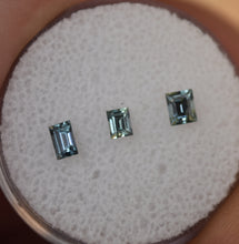 Load image into Gallery viewer, Songea Sapphires Rectangles set - Special Greens and Blues - 0.63 ctw.
