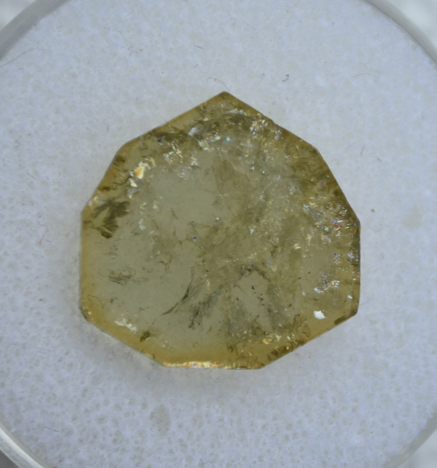 Honey Dravite Slice - Jajarkot, Nepal - Rich Colors, and Great Shape - 11.5 ct.