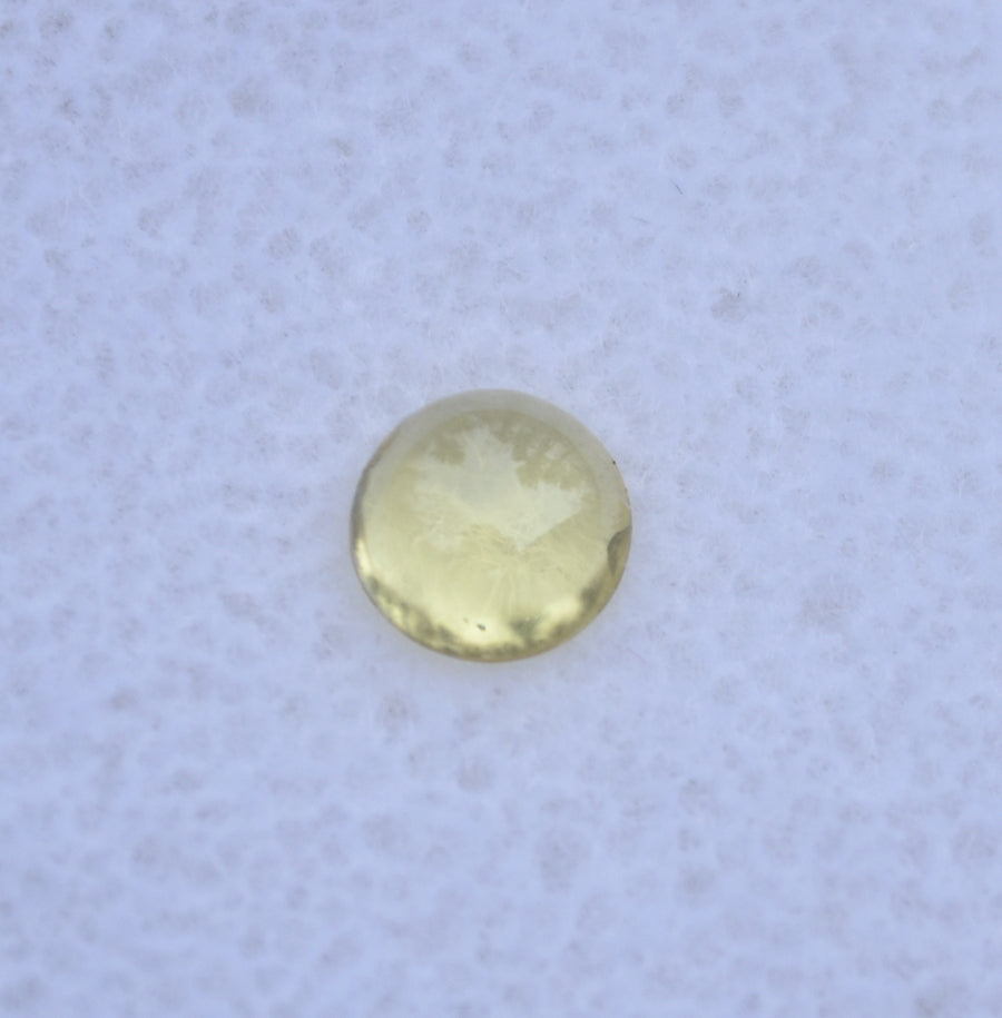 Yellow Kenyan Sapphire High-Dome Cabochon - CLEAN - 0.63 ct.